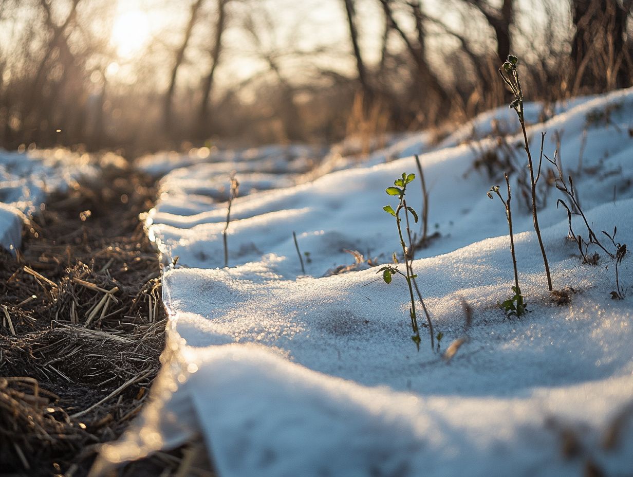 How do I prevent soil erosion during the winter?