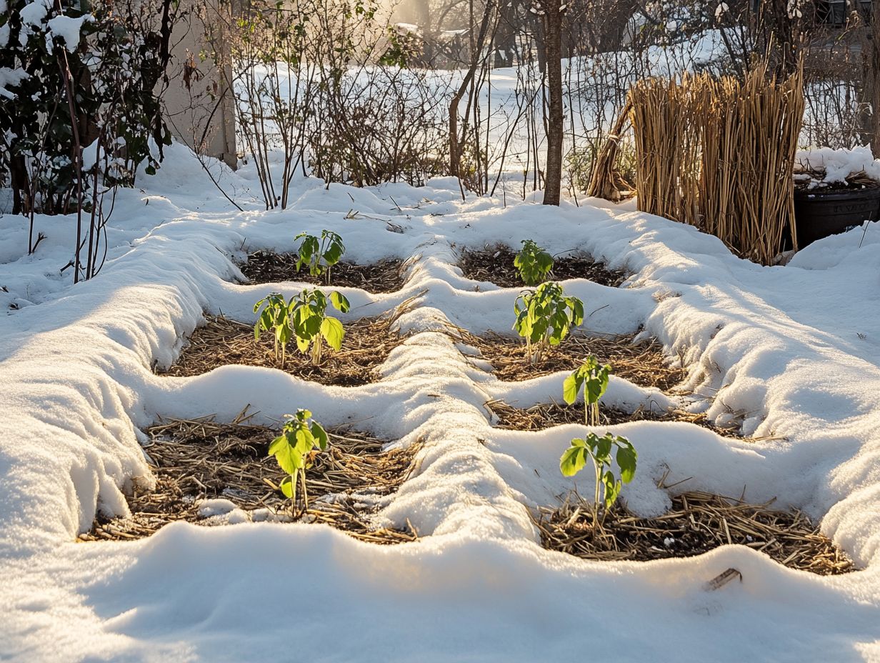 Illustration of key takeaways for protecting soil from winter erosion.