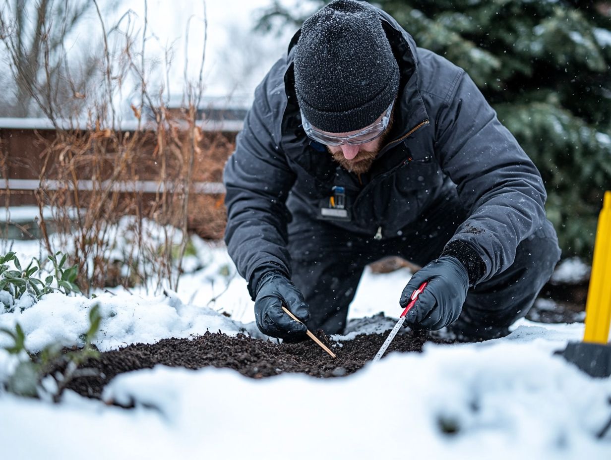 Infographic summarizing key takeaways on soil nutrient testing in cold climates.