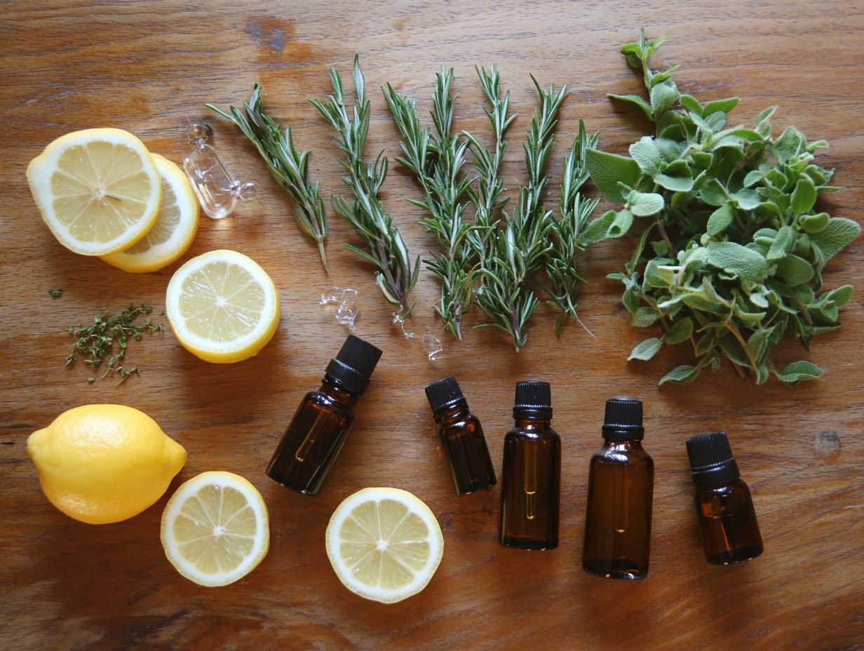 Effective essential oils for pest control including peppermint, lavender, tea tree, eucalyptus, and citronella.