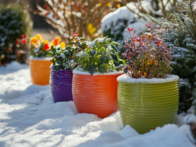 Insulated Plant Pots for Cold Weather