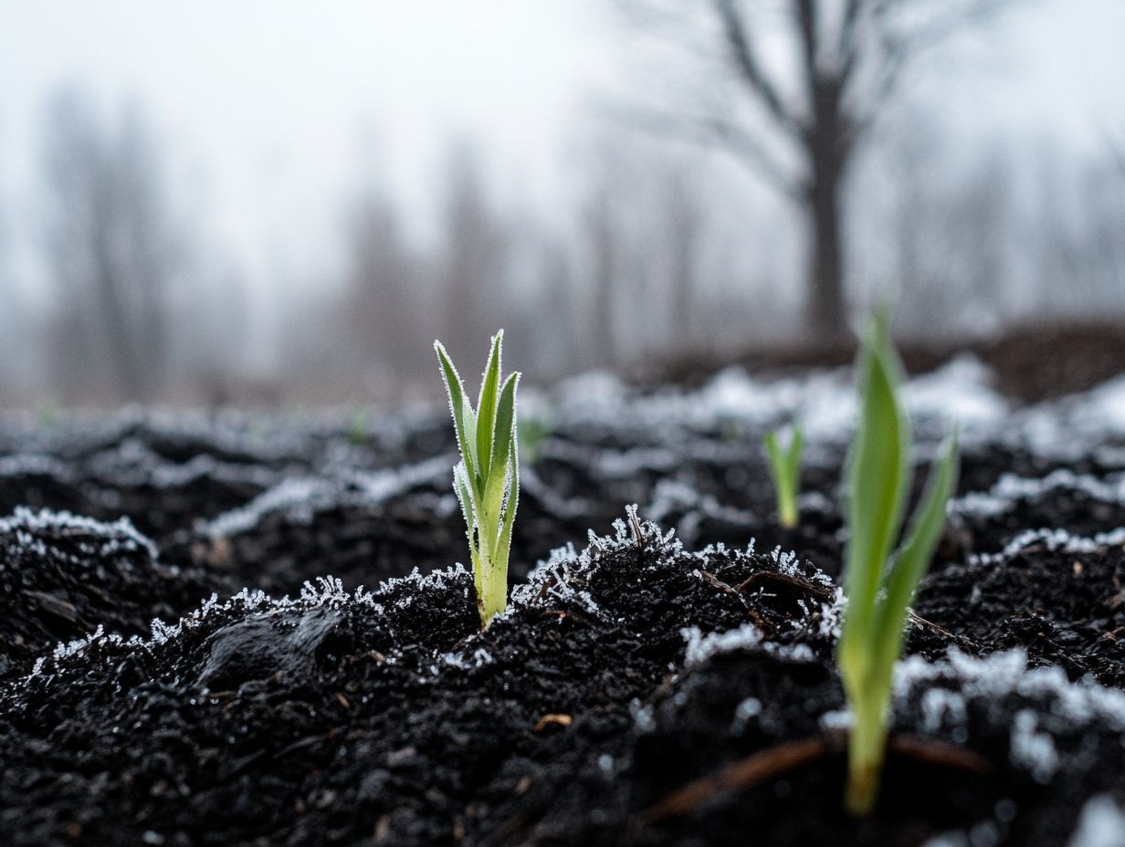 A gardener reviewing key takeaways for soil health in winter