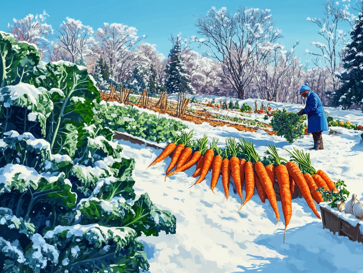 Visual guide to maximizing yield in winter gardening