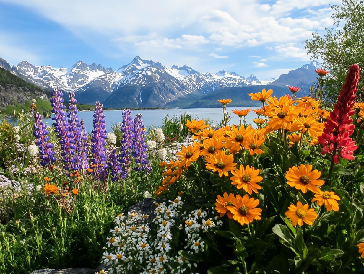 Colorful non-native plants that attract pollinators in cold climates