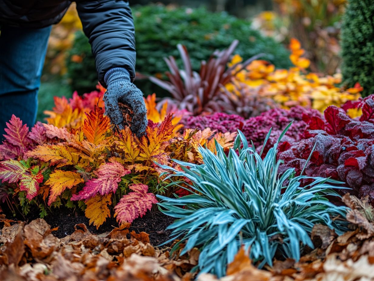 Image illustrating winterizing perennials