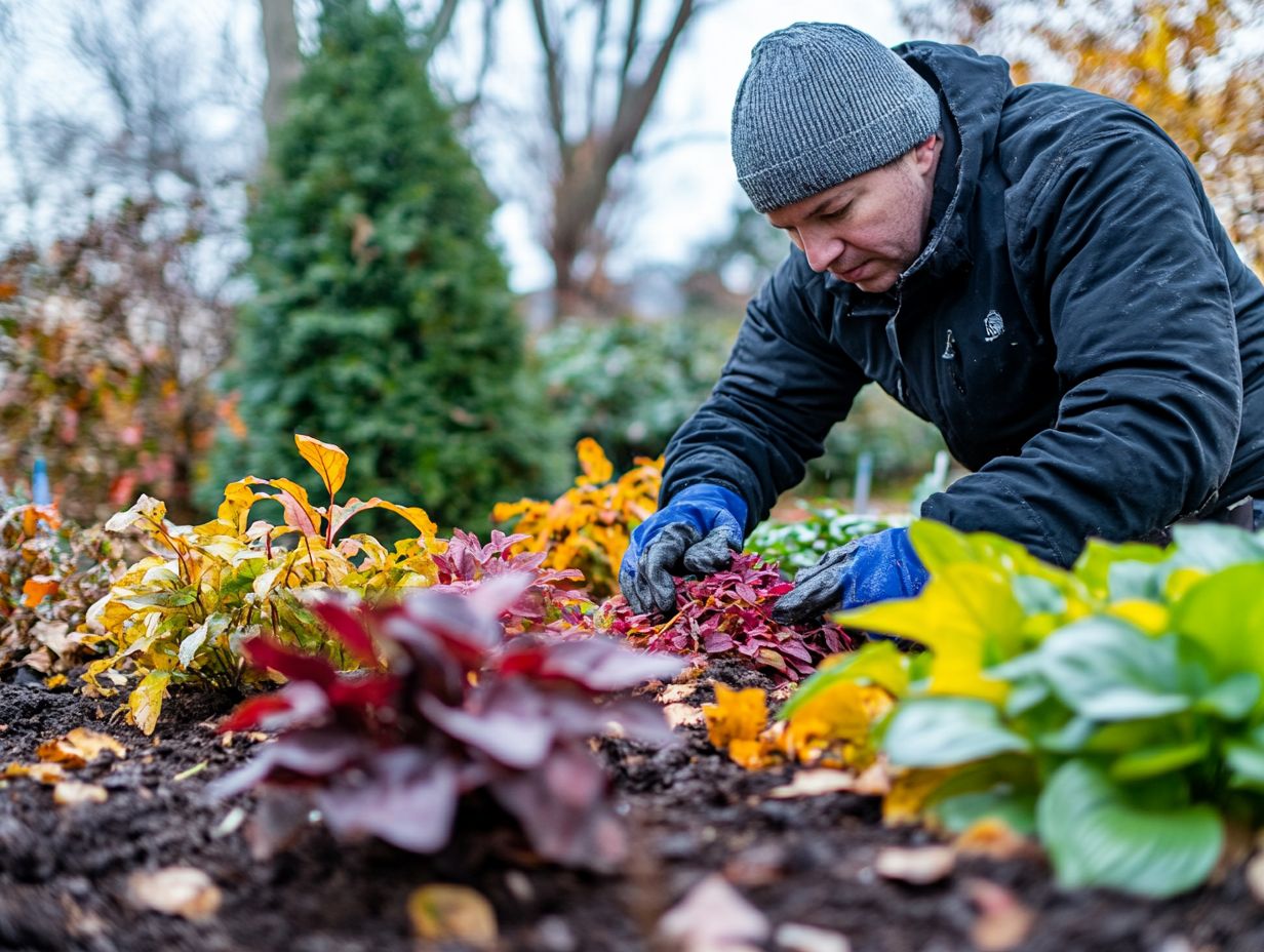 Image illustrating winter care for perennials