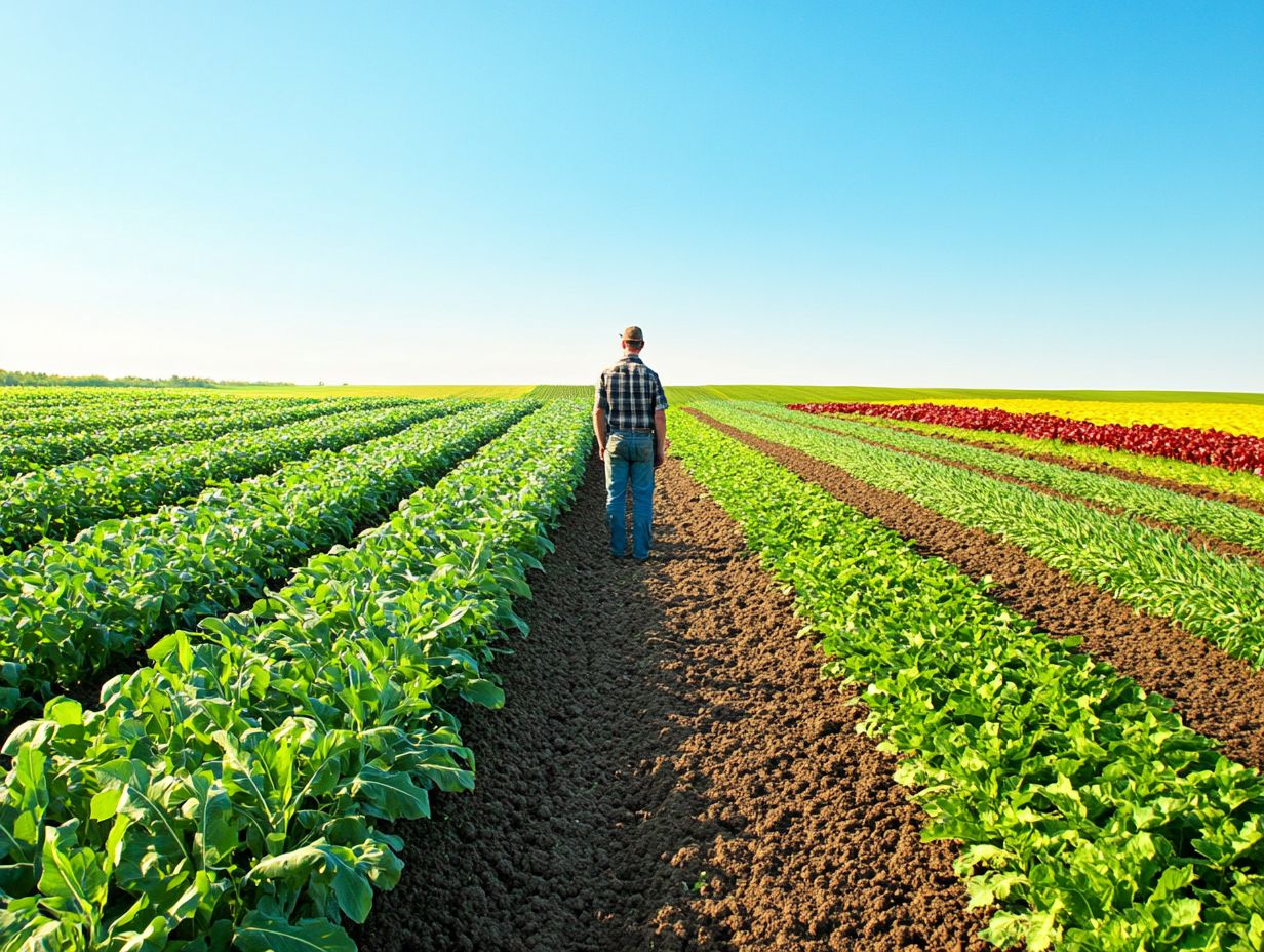 Illustration of Best Practices for Crop Rotation and Pest Control