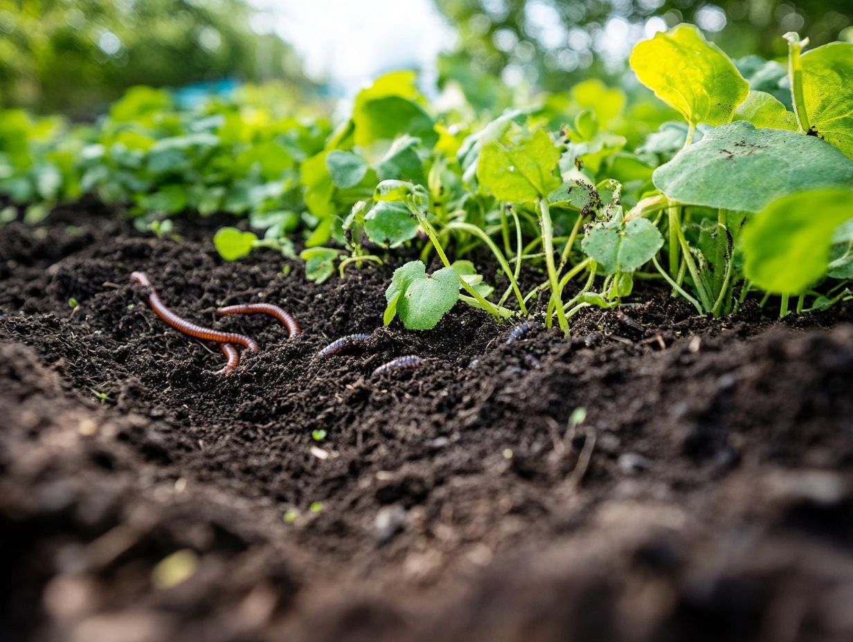 What are the benefits of having healthy soil in pest management?