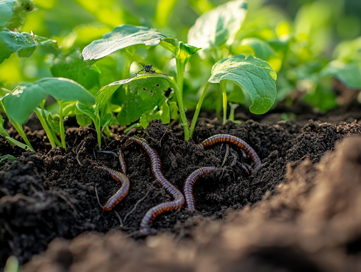 Image depicting the benefits of healthy soil in pest management