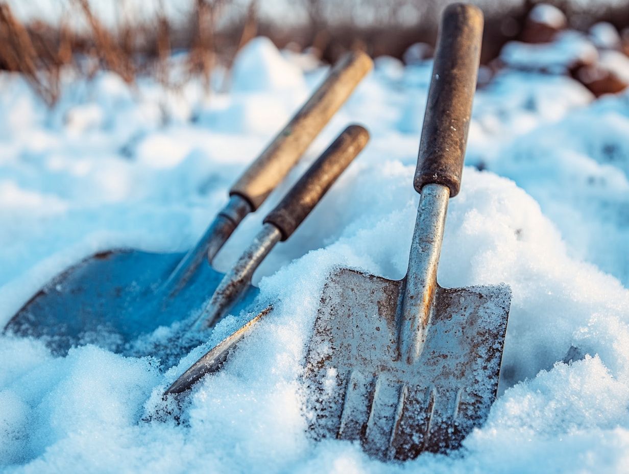 What are the benefits of using quality garden tools for hands-on gardening success in winter?