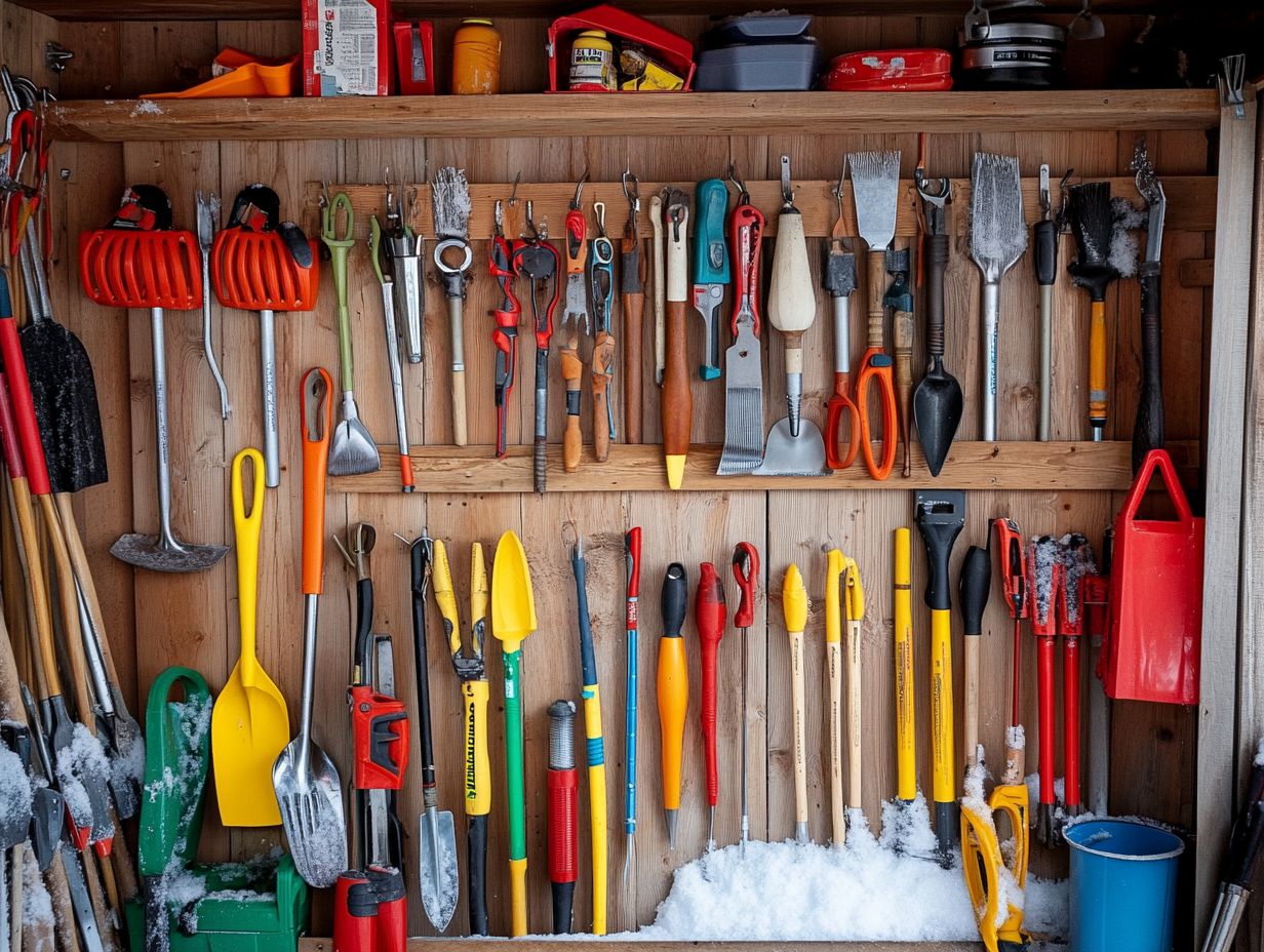 Common Winter Tools and How to Organize Them