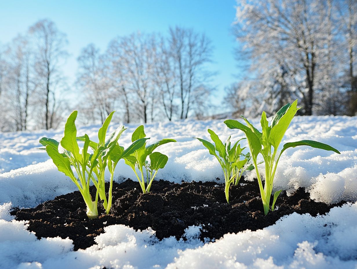 Illustration showing factors affecting soil quality in cold climates