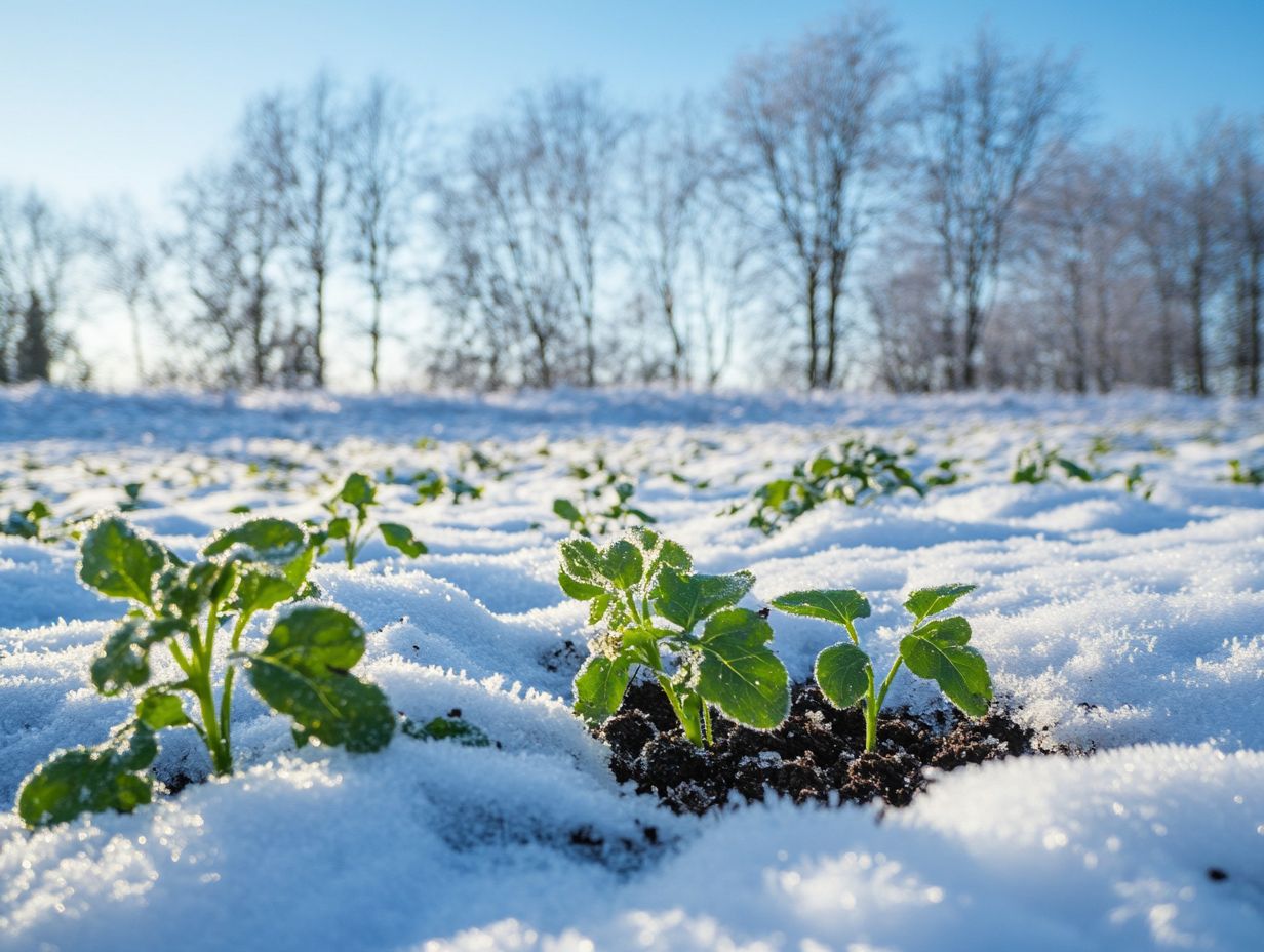 What role does soil play in plant health in cold climates?