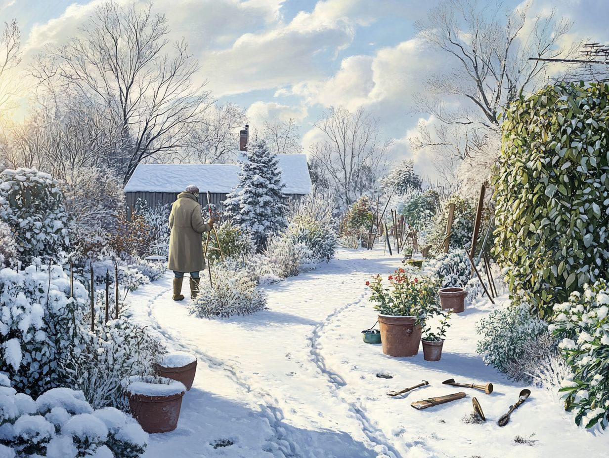 An illustrated guide to the top challenges of winter gardening.