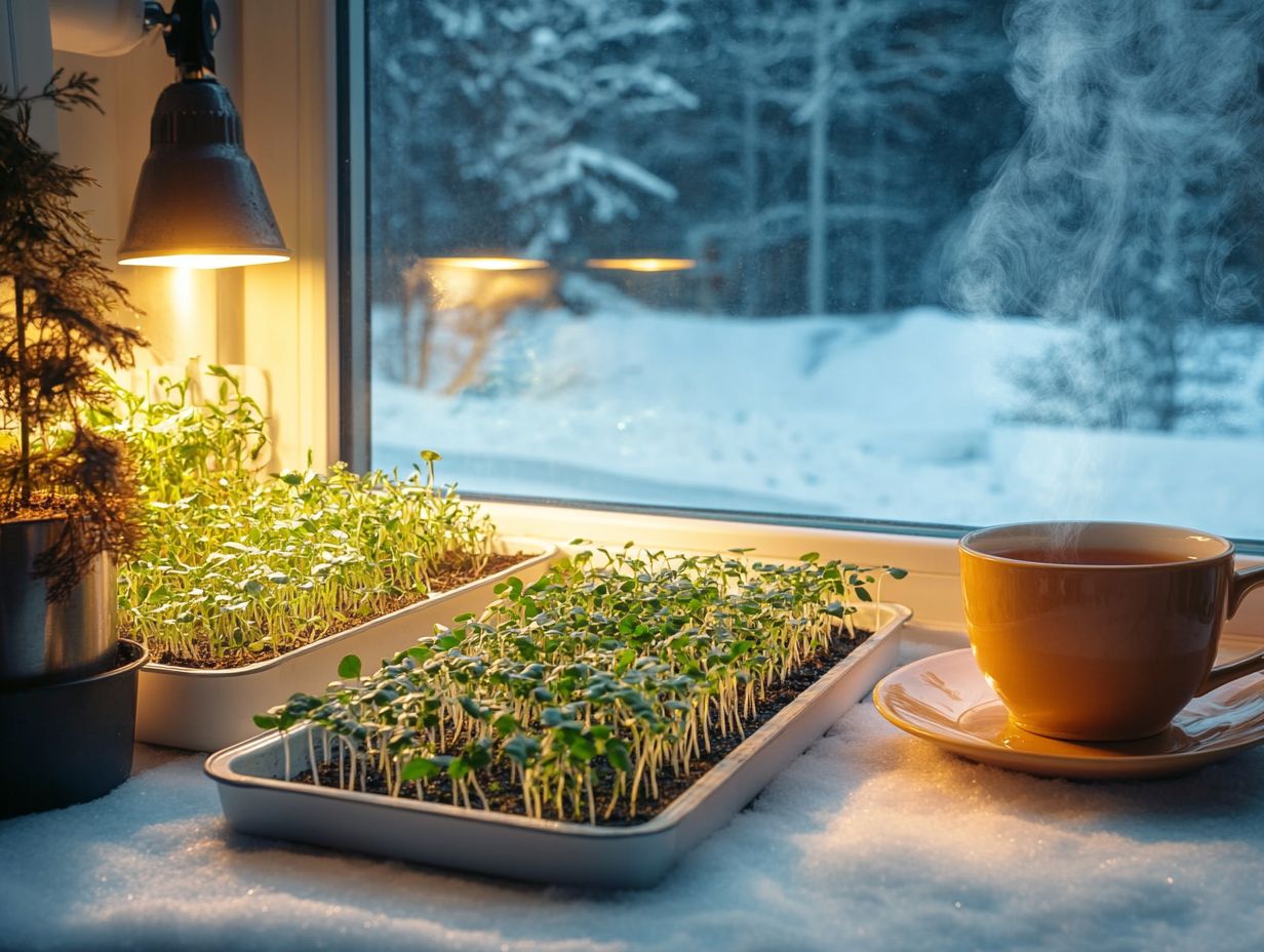 A guide on selecting the best microgreens for winter gardening