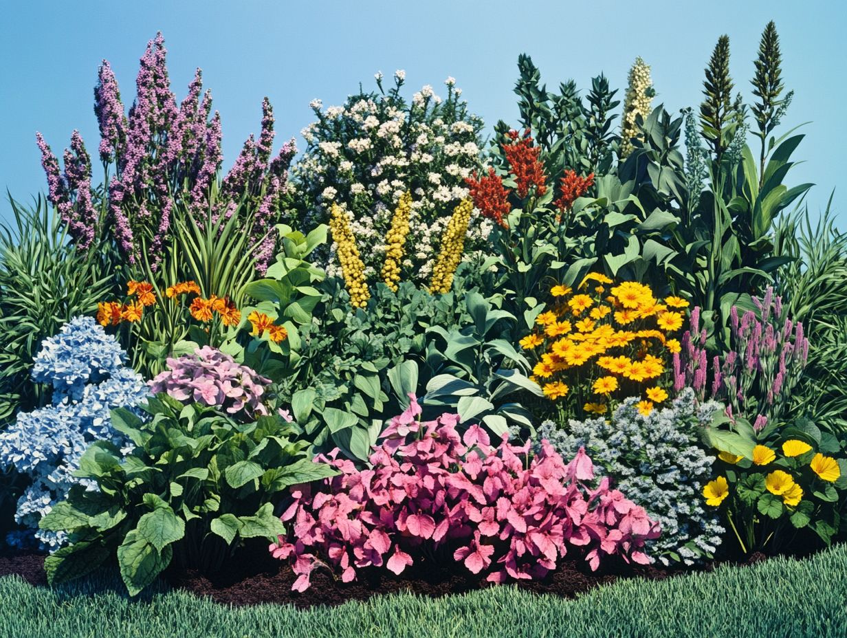 A visual guide showcasing the top 10 plants for year-round garden interest.