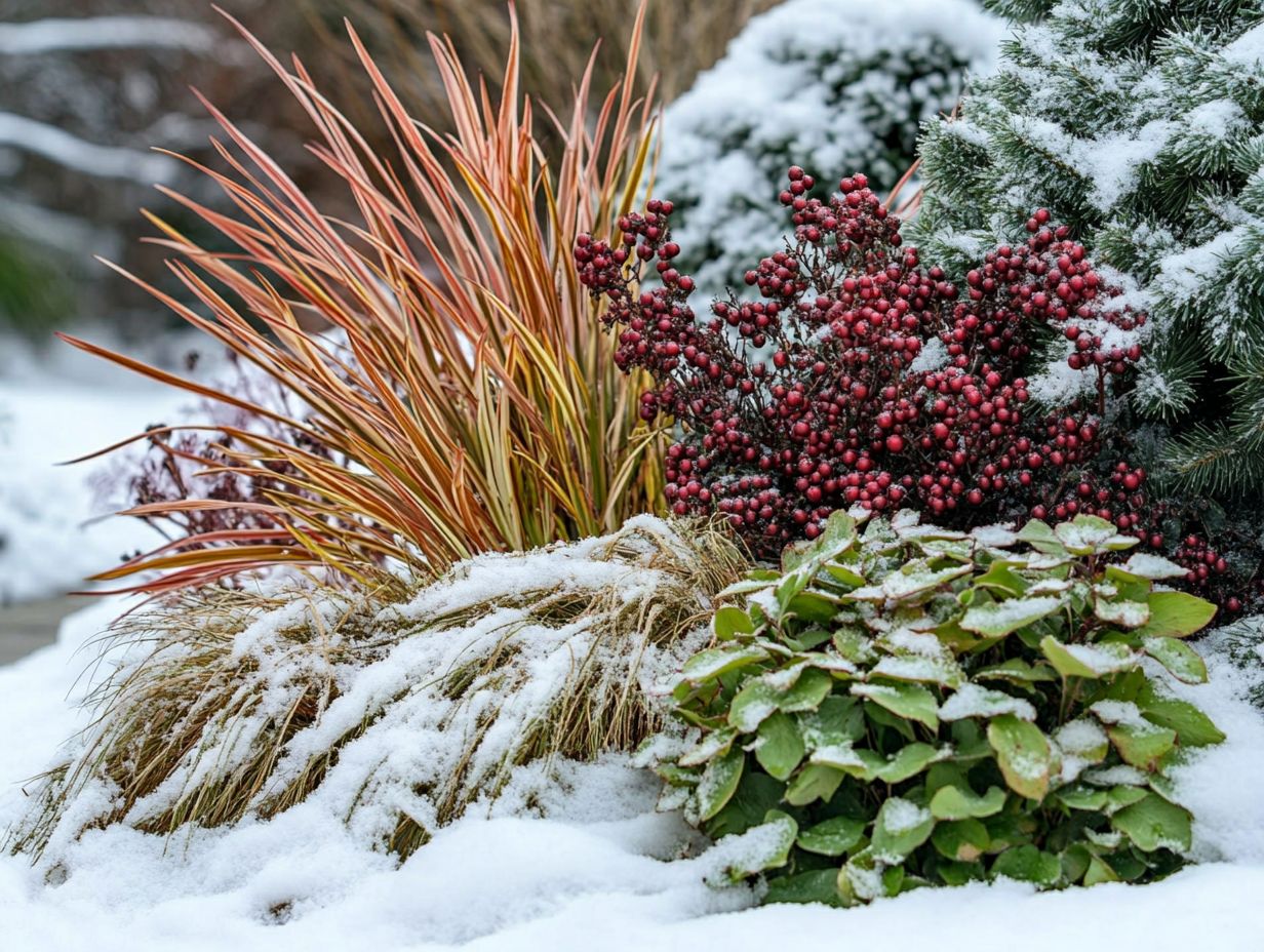 A vibrant garden of cold-climate plants