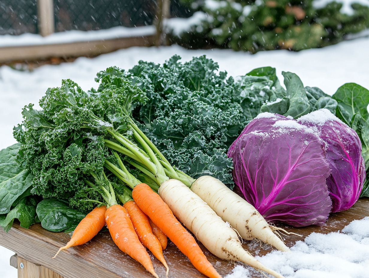 A collection of the top cold-weather vegetables for beginners.