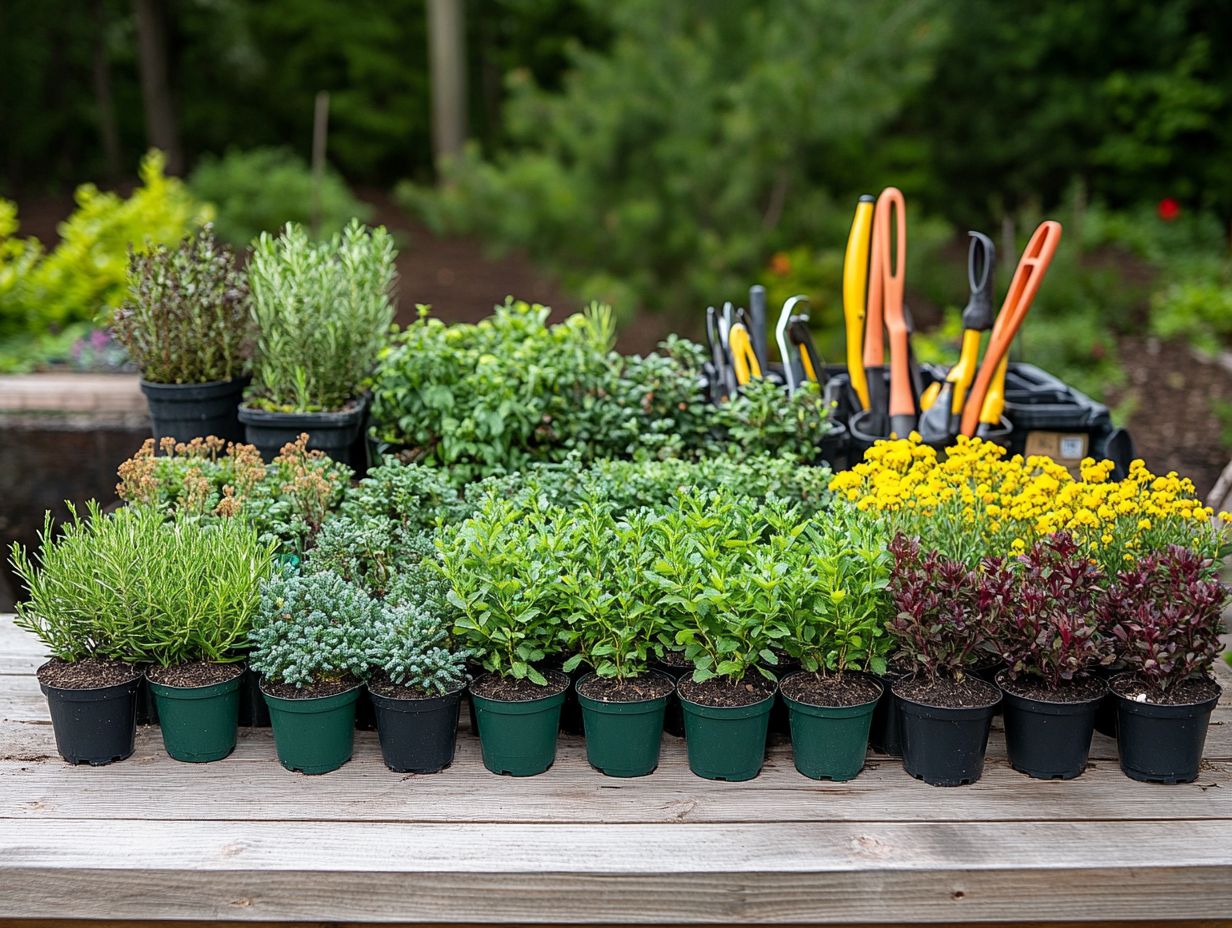 Image of resilient plants in a cold climate