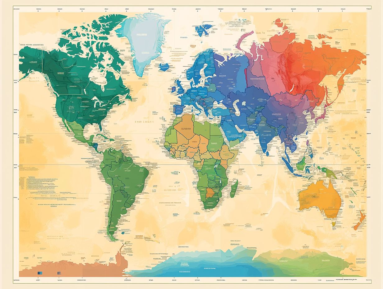 Visual representation of methods to identify cold hardiness zones