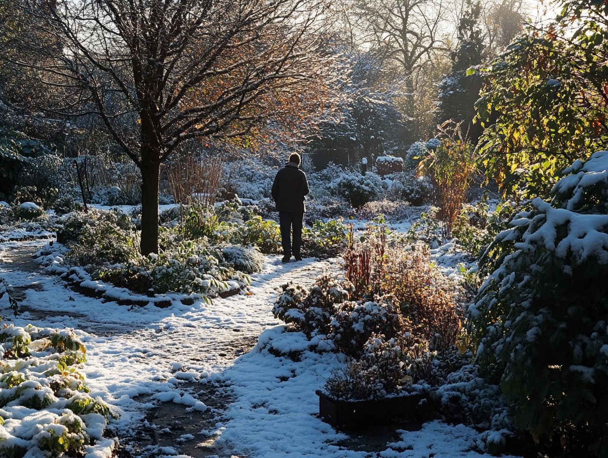 Visual representation of key takeaways on microclimates for winter gardening.