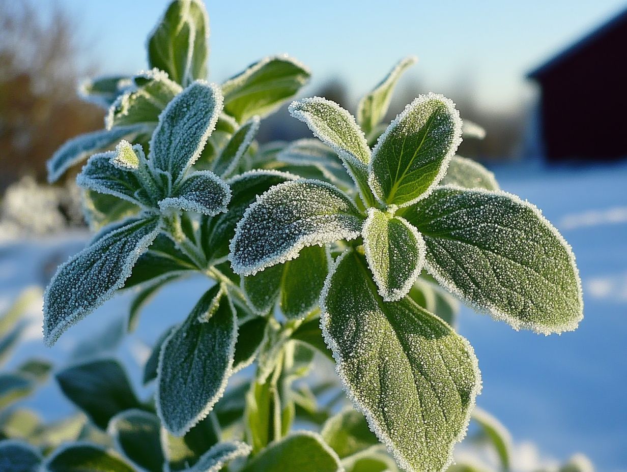 Illustration explaining the science of cold-weather plants.