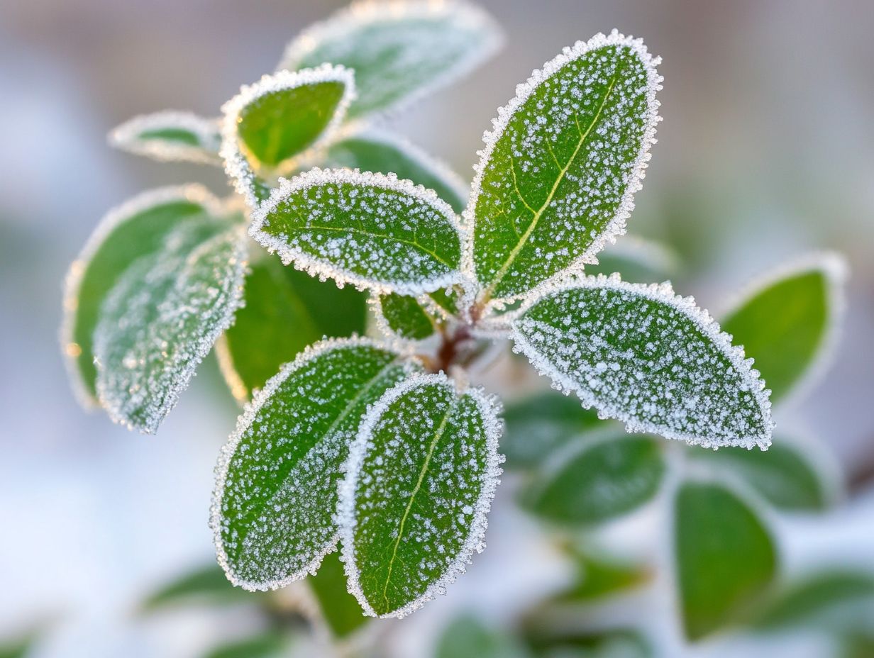 Illustration of Cold-Weather Plant Adaptations