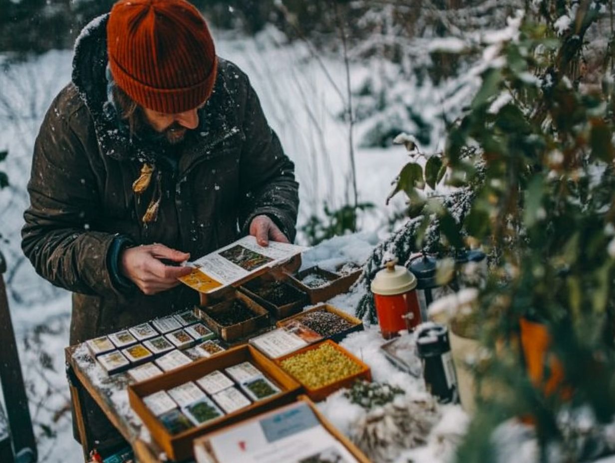 Gardener using innovative techniques in cold climate gardening