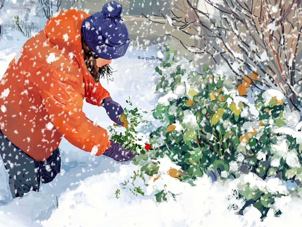 Illustration of the Benefits of Using Natural Fertilizers in Winter Gardening