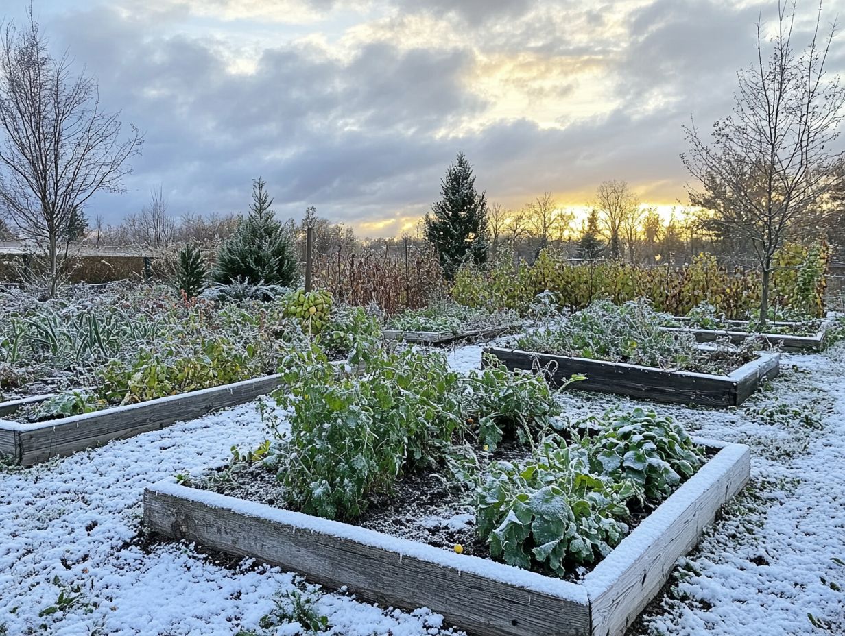 Image illustrating challenges faced in cold-climate gardening