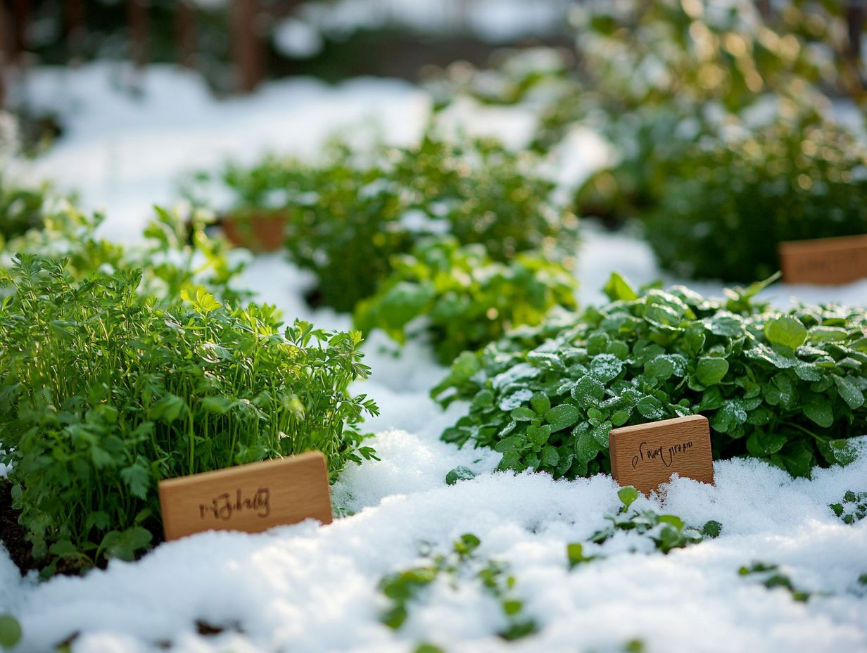 What is the best way to grow herbs in cold climates?