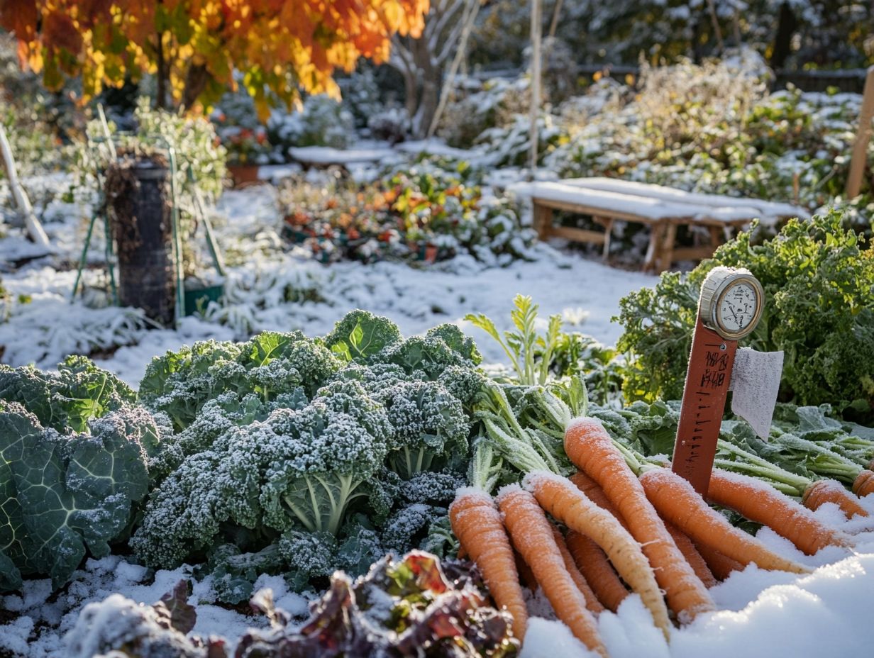 Illustration depicting changes in temperature and precipitation patterns affecting gardening