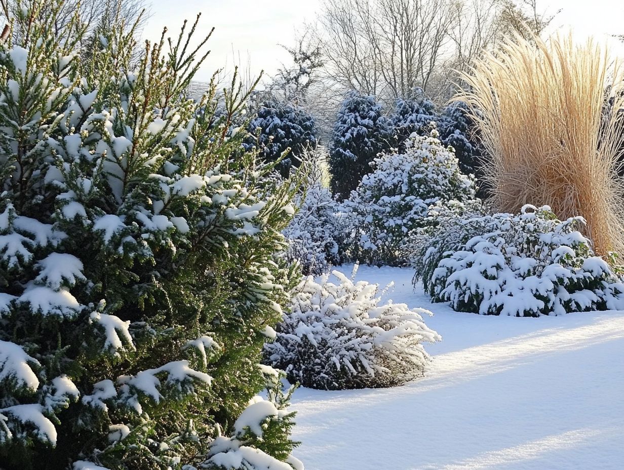 A snow-resistant garden design