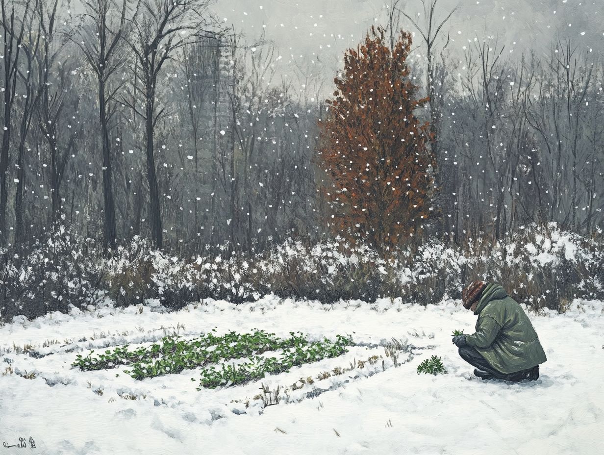 Illustration of Preparing and Caring for Winter Crops