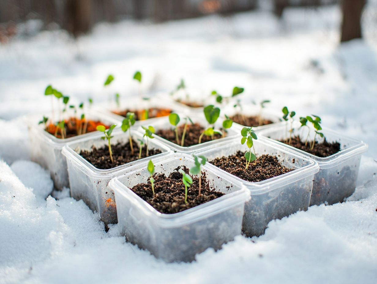 An image depicting frequently asked questions about winter-sowing.