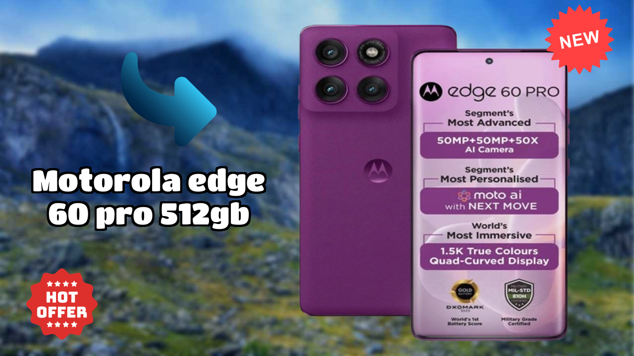 Motorola Edge 60 Pro 512GB RAM Review: 16 GB RAM Multitasking Tested