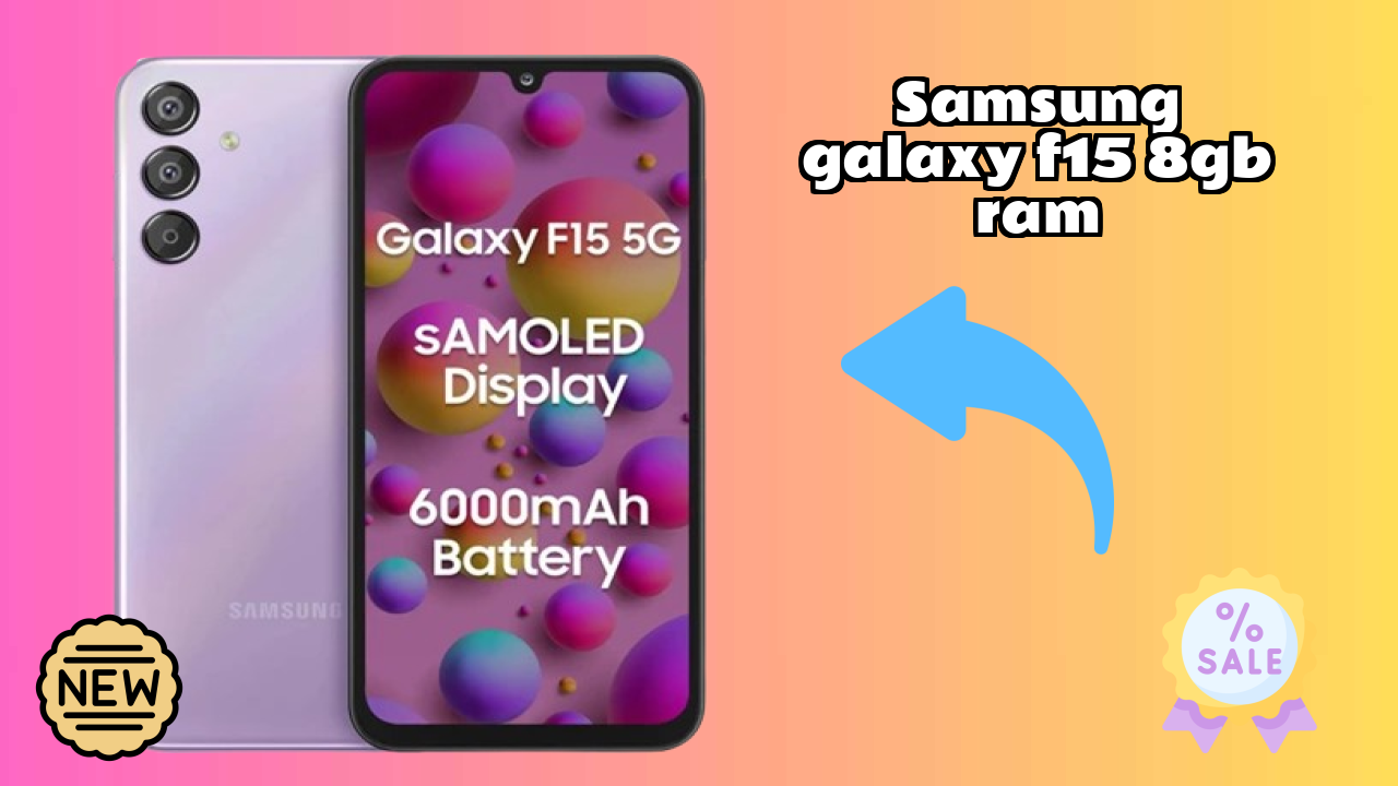 Samsung Galaxy F15 8GB RAM Display Analysis: 6.5 Inches (16.51 Cm) Quality