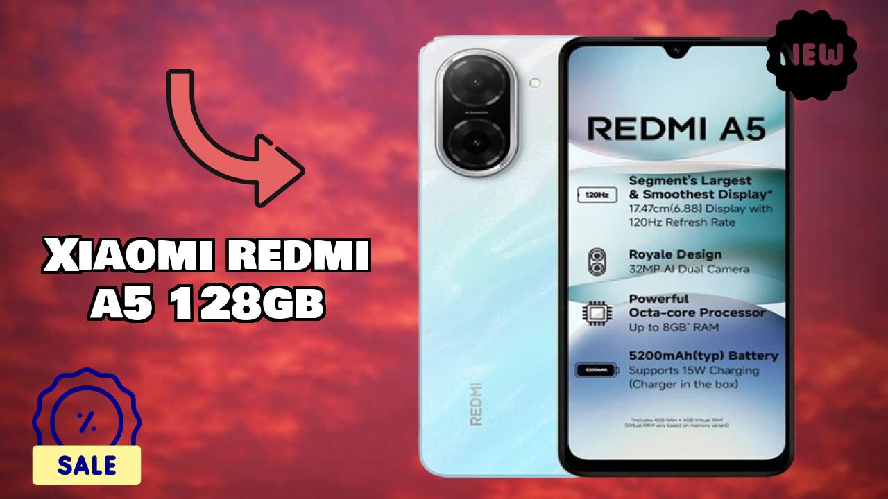 Xiaomi Redmi A5 128GB Display Review: 6.88 Inches (17.48 Cm) Screen Quality
